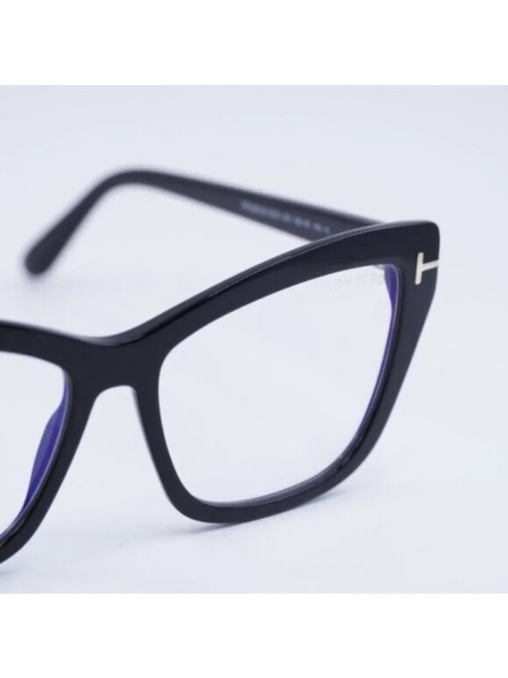Tom Ford FT5826-B 001 Eyeglasses Black 55mm Cat Eye Frame